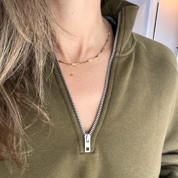 Rag&bone olive green 3/4 zip up sweater - Picture 4 of 4